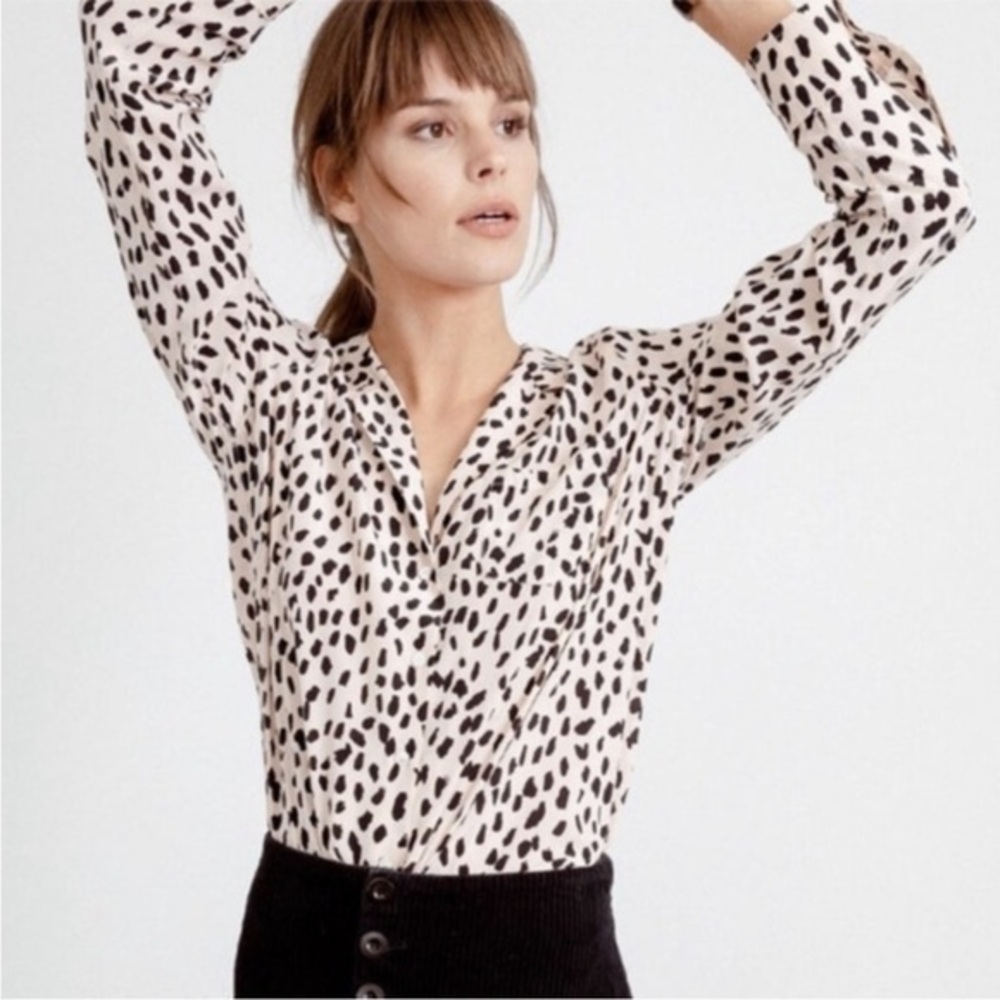 ▶️ Rails ◀️ Rebel Silk Shirt Blush Cheetah $198
